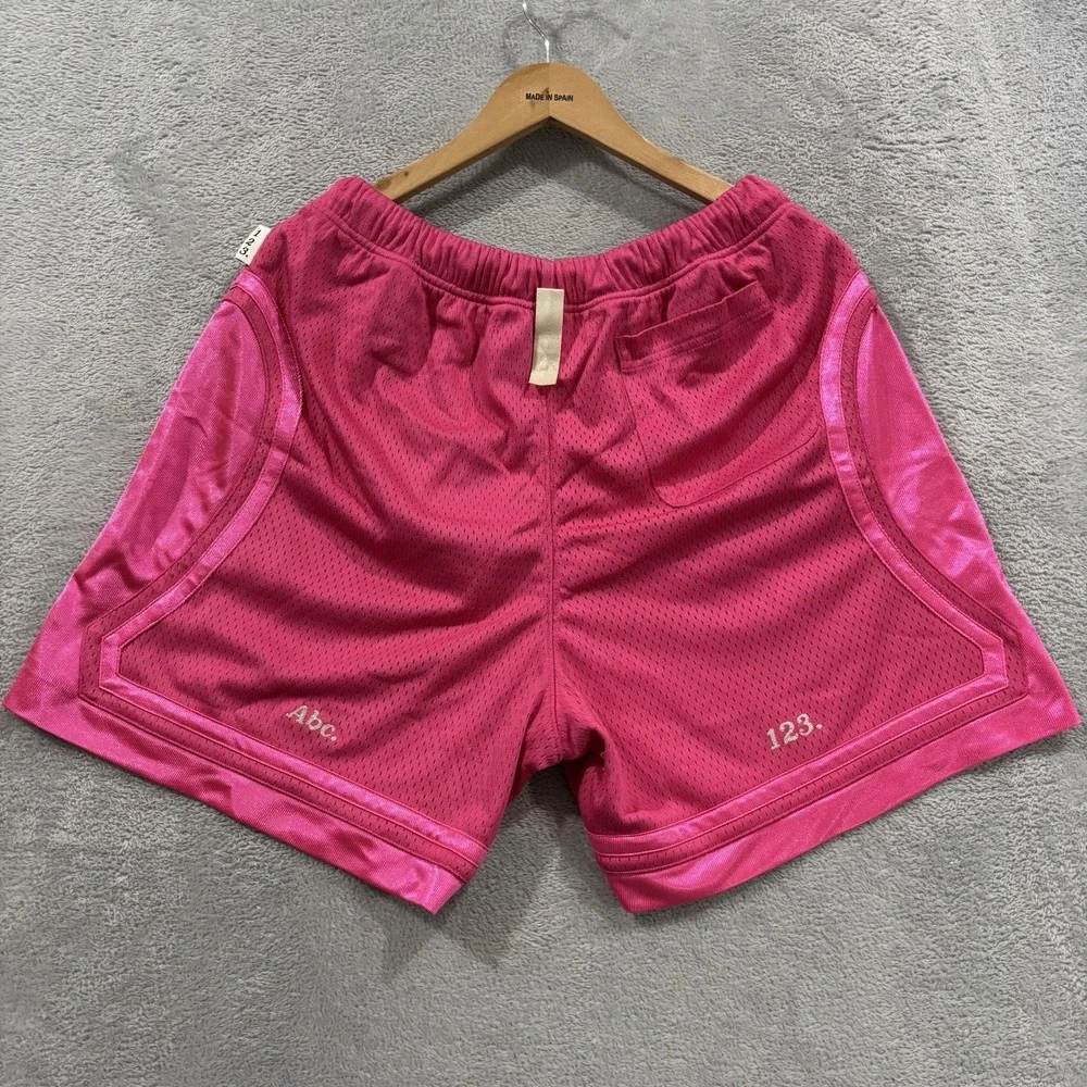 [NEW] Advisory Board Crystals Abc. 123. Basketball Shorts Men's Medium Mesh Pink
